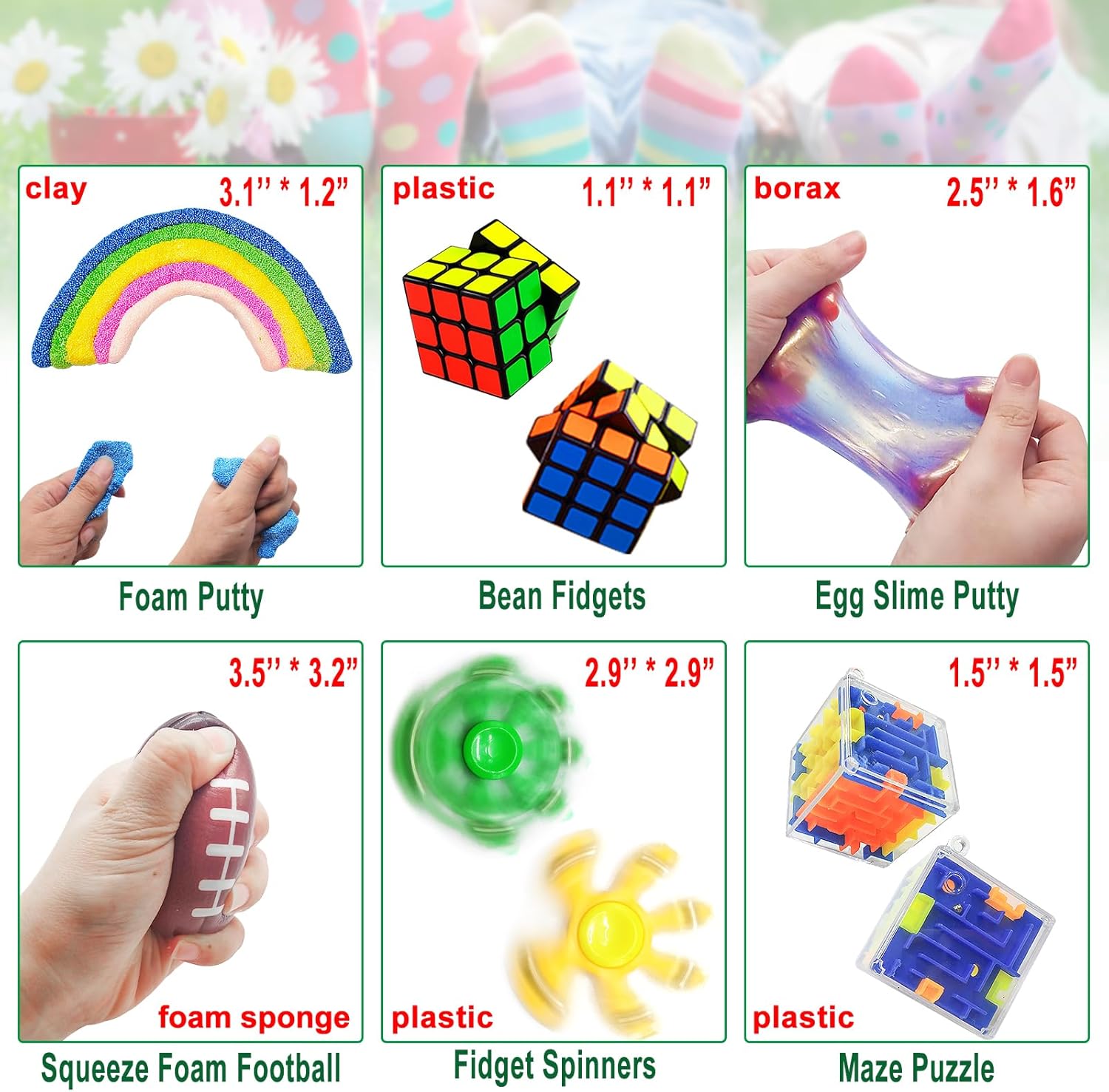 Scientoy Fidget Toy Set - 35 Pcs Sensory Toys for Anxiety Relief | Perfect for Kids & Adults