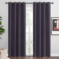 NICETOWN Greyish Purple Blackout Curtains - Thermal Insulated 86" Long Drapes for Large Windows | 2 Panels, 55" Wide