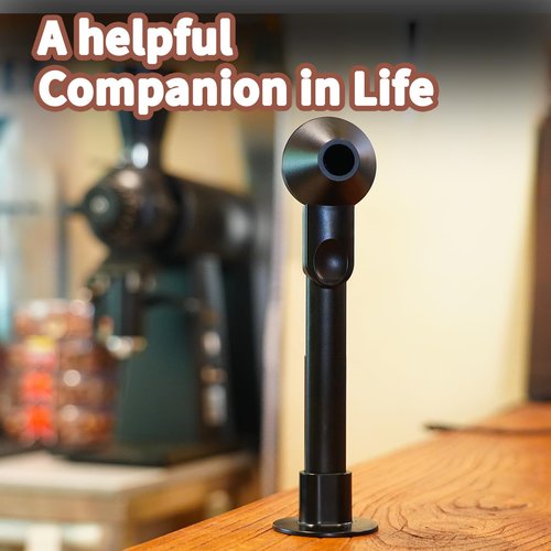 Coffee Scoop with Funnel for Ground Coffee, Protein Powder & Tea, for Reusable K Cup Refiller, 2TBSP Mess-Free, Funnel Design Prevents Spills (Black, 1-Pack)