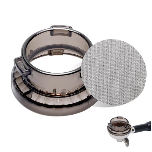 54mm Dosing Funnel with 53.5mm Puck Screen, Catcan Espresso Portafilter Funnel for Breville Series Barista