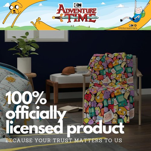 Adventure Time Ricardio Bedding Super Soft Cozy Plush Throw, 46 in x 60 in, (Officially Licensed Product) by Franco Collectibles