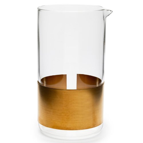 Serax Copper Glass Water Pitcher | Copper chemistry glassware by Niels Datema | Wine Carafe Decanter | Clear Bottle Container for cold Drinks | Beverage Dispenser for Fridge | Replacement