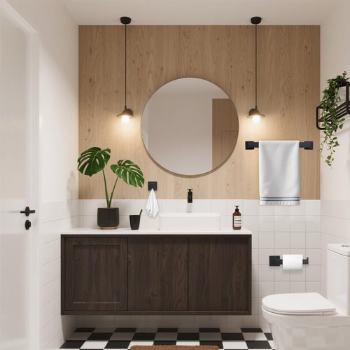 zmnklry 5-Pieces Matte Black Bathroom Hardware Accessories Set, 15.6 inch Towel Bar,Towel Racks for Bathroom, Robe Towel Hooks, Toilet Paper Holder Wall Mounted