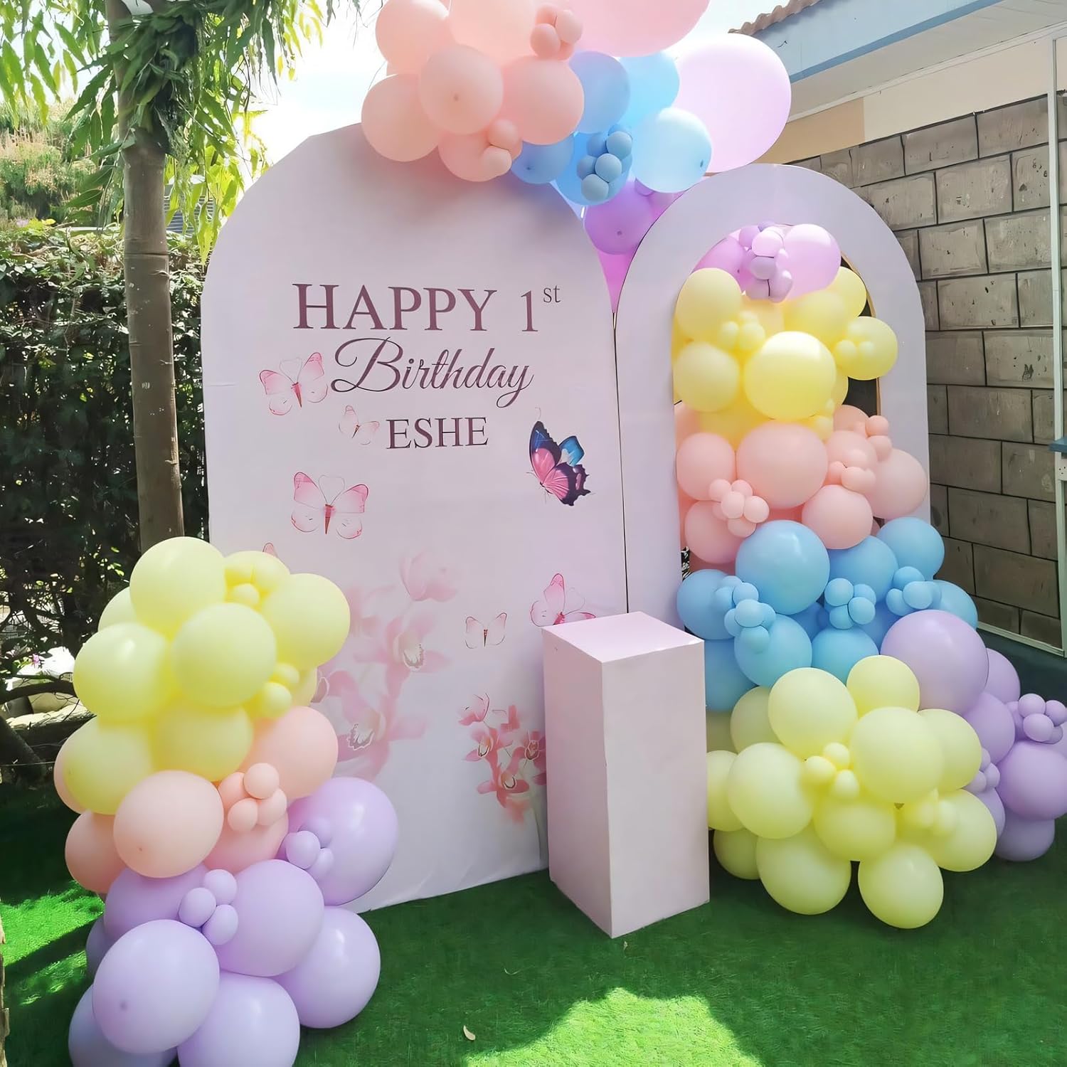 Pastel Balloons - 110pcs 12 Inch Rainbow Balloons for Birthday, Wedding & Baby Shower Decor