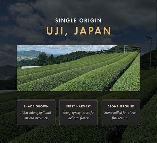 Nippon Matcha – Organic Premium Ceremonial Grade Japanese Matcha Green Tea Powder – First Harvest from Uji, Kyoto – USDA Certified, Stone-Ground, Smooth & Vibrant (100g/3.53oz)