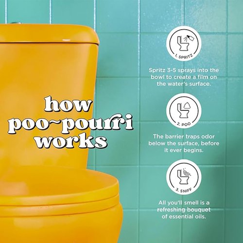 Poo-Pourri Toilet Spray, 1.4 oz, Vanilla Mint Scent, 2 Count