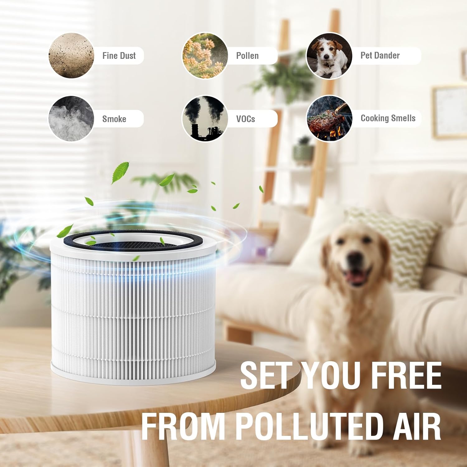 Puro 240 Air Purifier Filters - 3-in-1 Replacement Set with Activated Carbon | 2 Pack