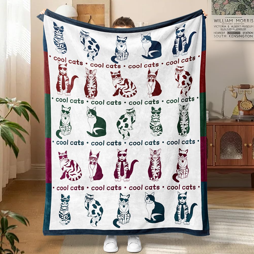 Dog Blanket Watercolor Puppy Animal Themed Throw Blanket Ultra Soft Pet Blanket Gifts for Dog Lover Throw Cozy Flannel Bed Cover Lightweight Fuzzy Plush Couch Cover 60" X 80"
