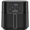 Chefman Air Fryer – 6 QT Compact Airfryer for Quick & Easy Meals in Minutes, Features Hi-Fry Technology for Extra Crisp, Touchscreen Controls with 4 Presets, Nonstick & Dishwasher Safe Basket - Black