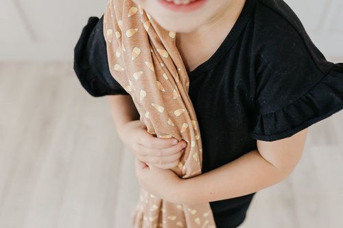 Copper Pearl Large Premium Knit Baby Swaddle Receiving Blanket Treat