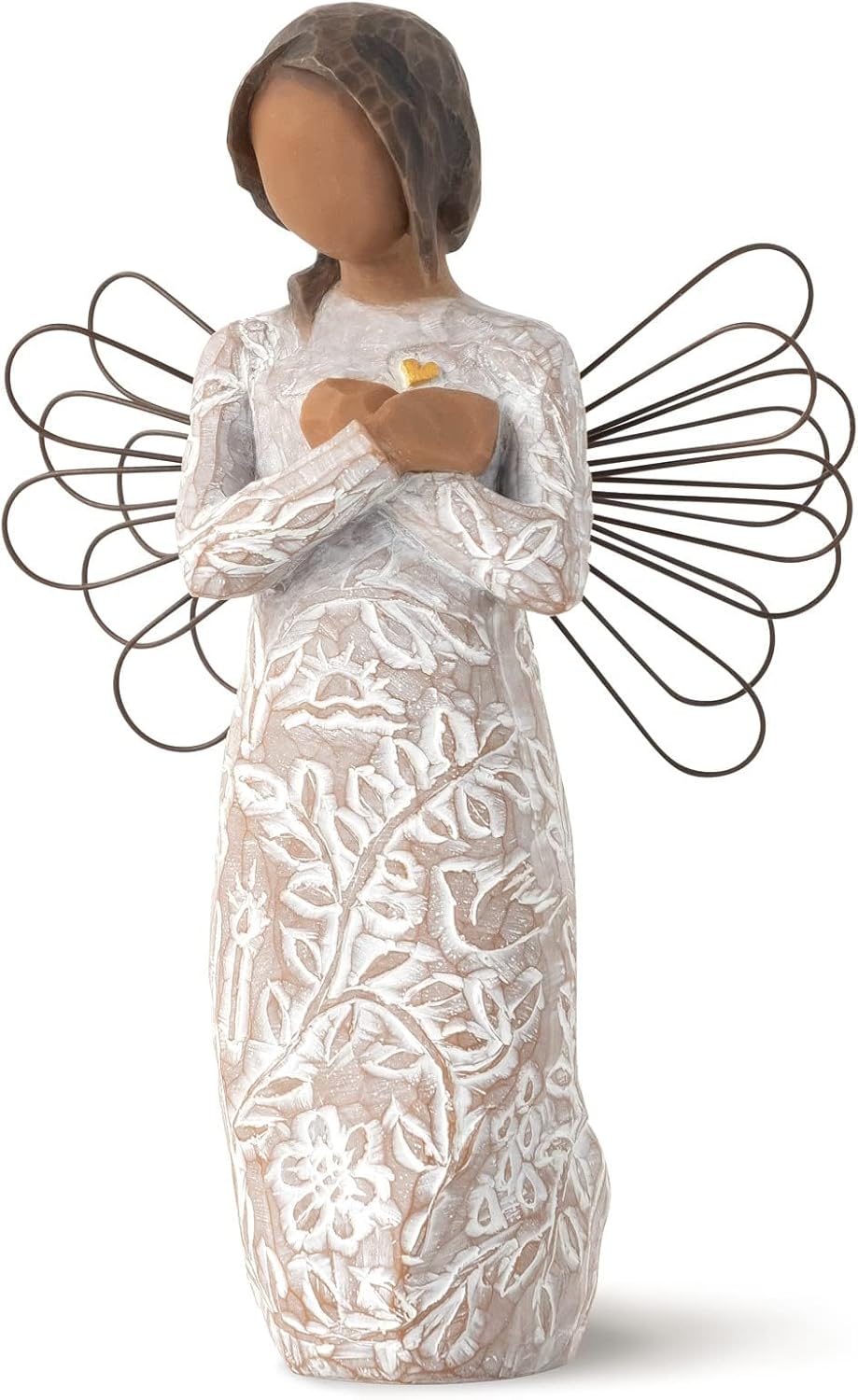 Willow Tree Remembrance Angel | Darker Skin | Hand-Painted Figure for Sympathy & Support