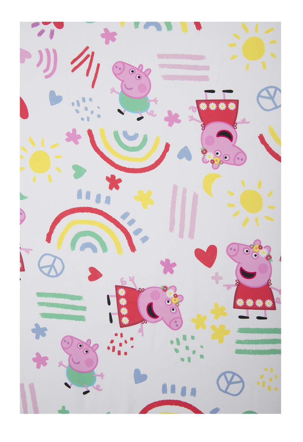 Peppa Pig Be Nice & Kind 4 Piece Toddler Bedding Set - Includes Comforter, Sheet Set - Fitted and Top Sheet + Reversible Pillow Case for Girls Bed, Pink