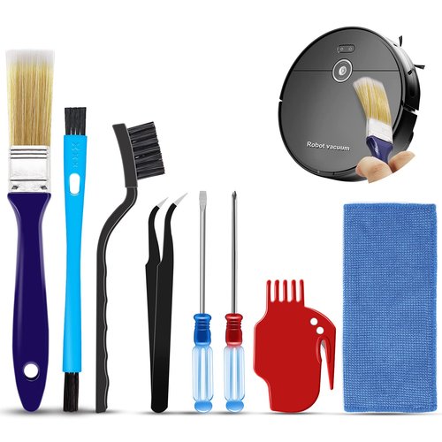 Midukit Vacuum Attachments Accessories for Robot Vacuum Cleaner,Cleaning Brush roll Cleaning Tool Replacement Parts, Part kit Tool for Vacuums Cleaner Replacement Include Vacuum Cleaning Cloth