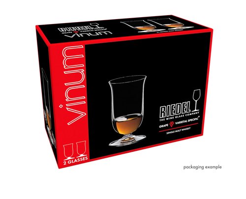 Riedel Vinum Single Malt Whisky Glasses, Dishwasher Safe, Set of 2 6416/80