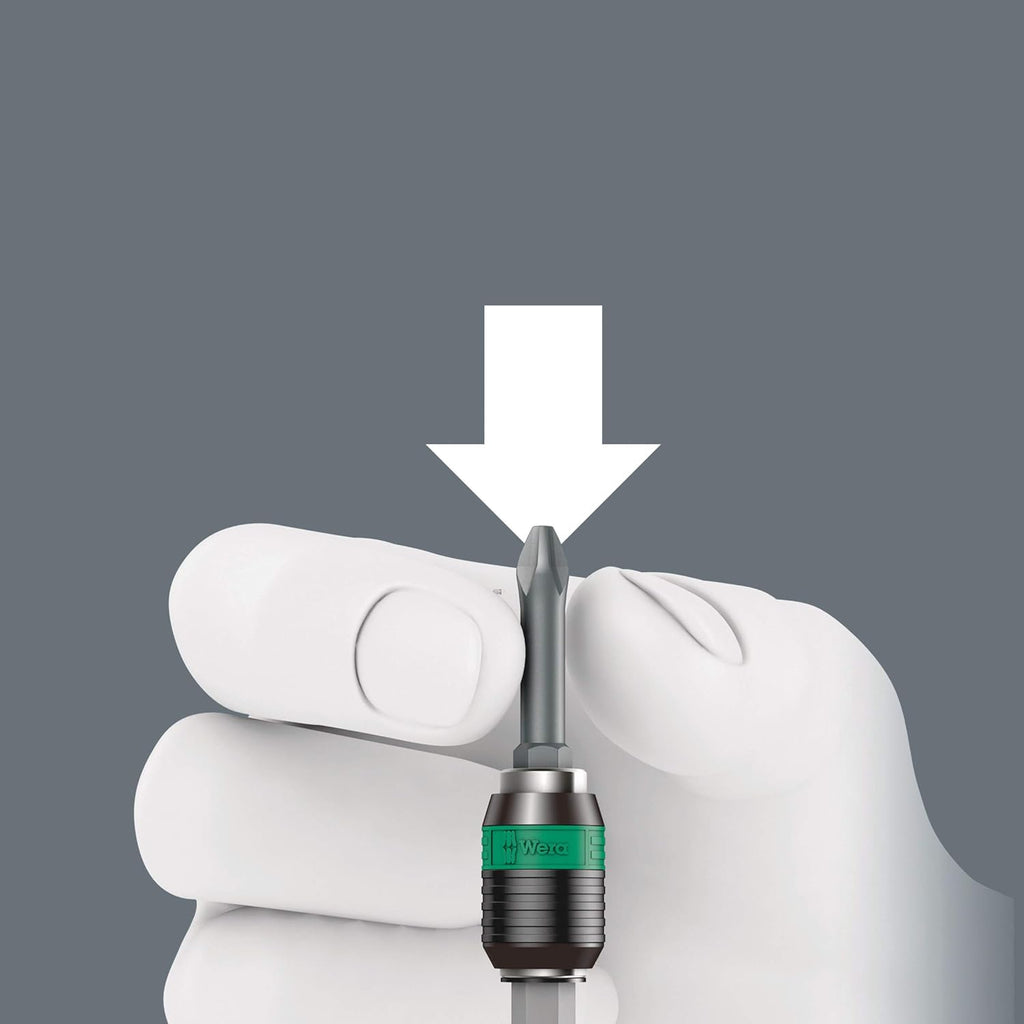 WERA - RA-R M Bitholding Screwdriver with Ratchet Functionality | 1/4" x 123.5 mm