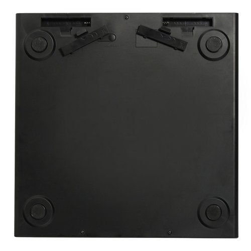 Taylor Digital Scales for Body Weight, Extra-High 440 lb Capacity, Thin Profile, Unique Blue LCD, Glass Platform, 12.2 x 12.2 Inches, Stainless Steel