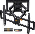 Perlegear Full Motion TV Wall Mount - Heavy Duty for 42-90" TVs Up to 132lbs | Tool-Free Tilt & Swivel