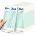 ZPARIK 20 Pack/1000 Tickets Guest Checks Books for Servers, Green Server Books for Waitress, Server Note Pads for Restaurants