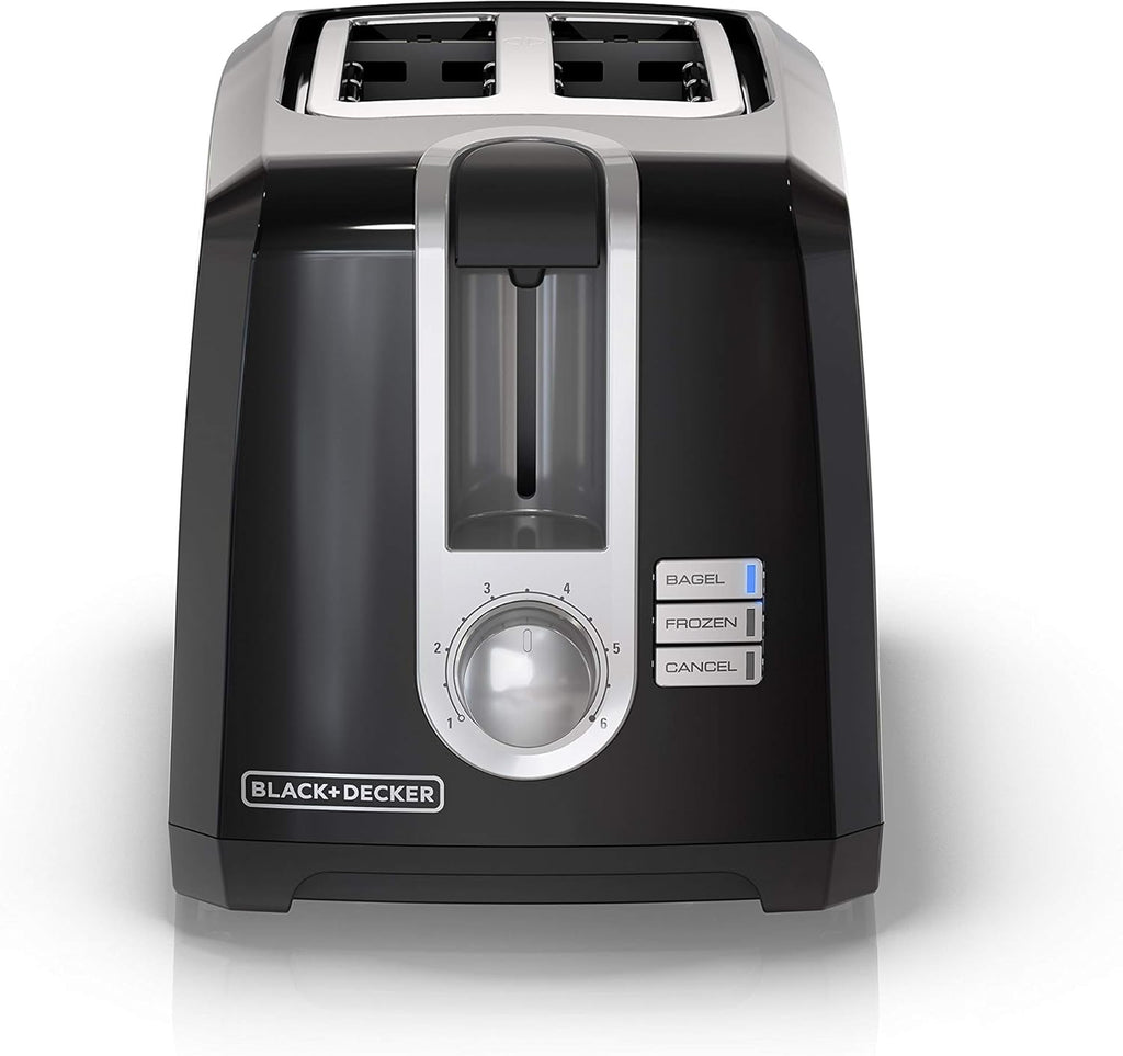 Skiennix 2-Slice Extra Wide Slot Toaster - Perfect for Bagels & Thick Bread | Stainless Steel Finish