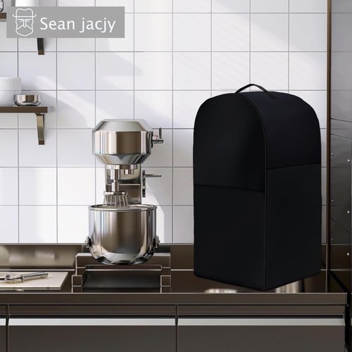 Commercial Food Mixer Cover - Waterproof Dustproof Protection for 15QT Stand Mixers - High Density Black Cover by Sean Jacjy