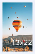 JCJMY 13x22 Picture Frame - White Wall Gallery Frame for Horizontal & Vertical Photos