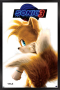 Sonic the Hedgehog 3 - Tails Feature Series Wall Poster, 34L" x 22.4W", Black Framed Version