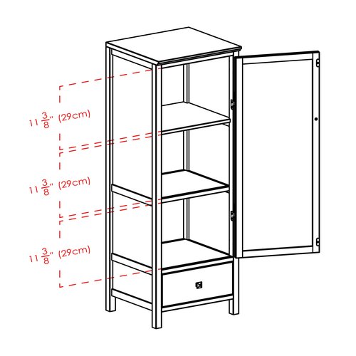Winsome Brooke Storage/Organization, Antique Walnut