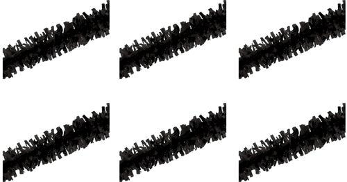 Beistle 6 Piece Black Tissue Paper Festooning Garlands Hanging Decorations For New Year's Eve Birthday Party Supplies And Parade Floats