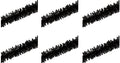 Beistle 6 Piece Black Tissue Paper Festooning Garlands Hanging Decorations For New Year's Eve Birthday Party Supplies And Parade Floats
