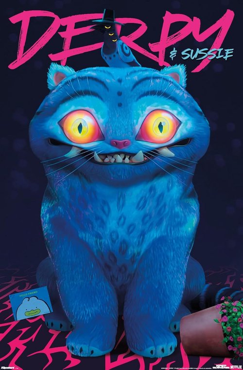 Netflix KPop Demon Hunters Wall Poster - Derpy & Sussie Design, Unframed 34L x 22.4W