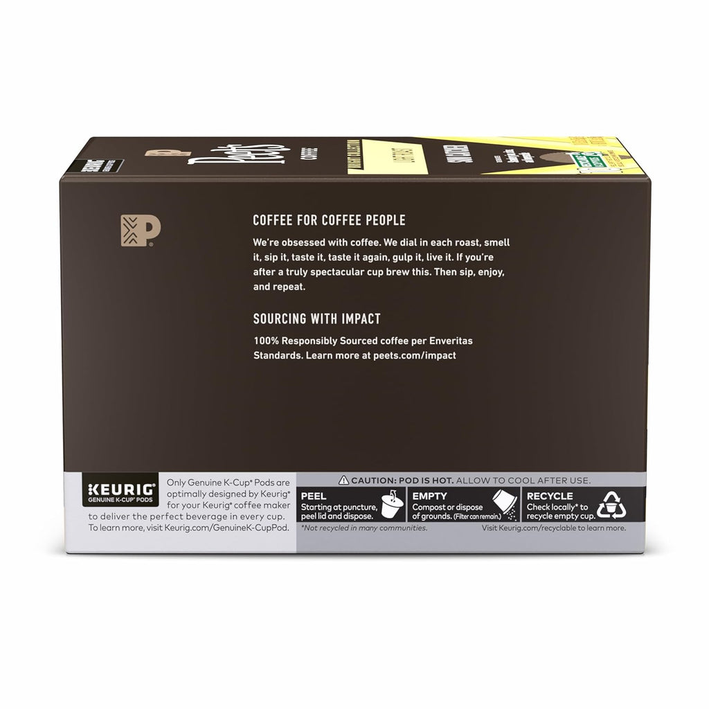 Peet's Coffee Light Roast K-Cup Pods - 100% Arabica Sun Catcher, 60 Count (6 Boxes of 10 Pods)