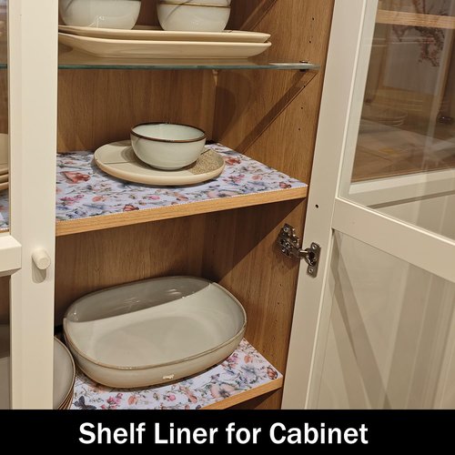 Amiitay Mushroom Shelf Liners Non Adhesive and Strong Non-Slip Shelf and Drawer Liners for Kitchen Cabinet Wire Fridge, Waterproof Shelf Drawer Liner,Easy to Clean,12IN x 10FT
