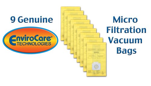 EnviroCare Kenmore Mircrofiltration Canister Vacuum Bags, Multicolor, C-5 (9 Bags)