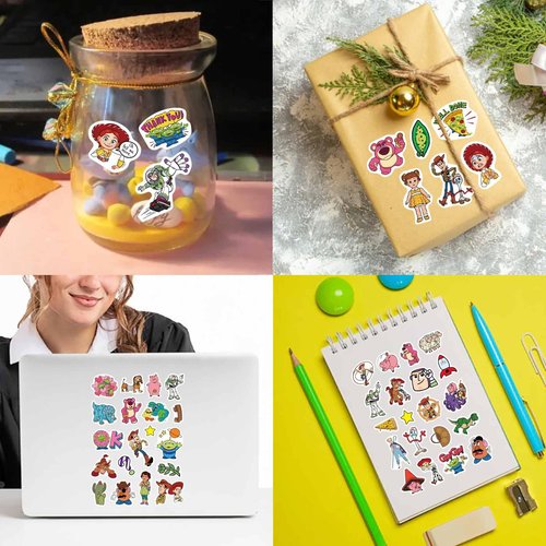 Toy Inspired Stickers, Scrapbooking, 32 Different Sheets, Teacher Reward Stickers Prizes, Toy Inspired Themed Birthday Party Favors Supplies,Recommended Age 18 (Style A)