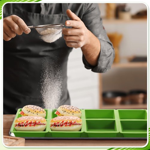 Tiangrid 20 Pcs Silicone Tray Dividers Compatible with Harvest Right Freeze Dryer Medium Trays Silicone Food Molds Compatible with Harvest Right Freeze Dryer Accessories Green Food Freezer Tray