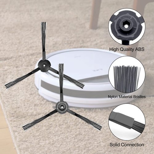 Garbage fighter Vacuum Filter Kit Replacement for Robotic Vacuum ILIFE V3 V3S V5 V5s Pro Robot Vacuum Cleaner, 10 Filters and 10 Side Brushes and 1 Primary Filter and 1 Cleaning Brush(Pack of 21)