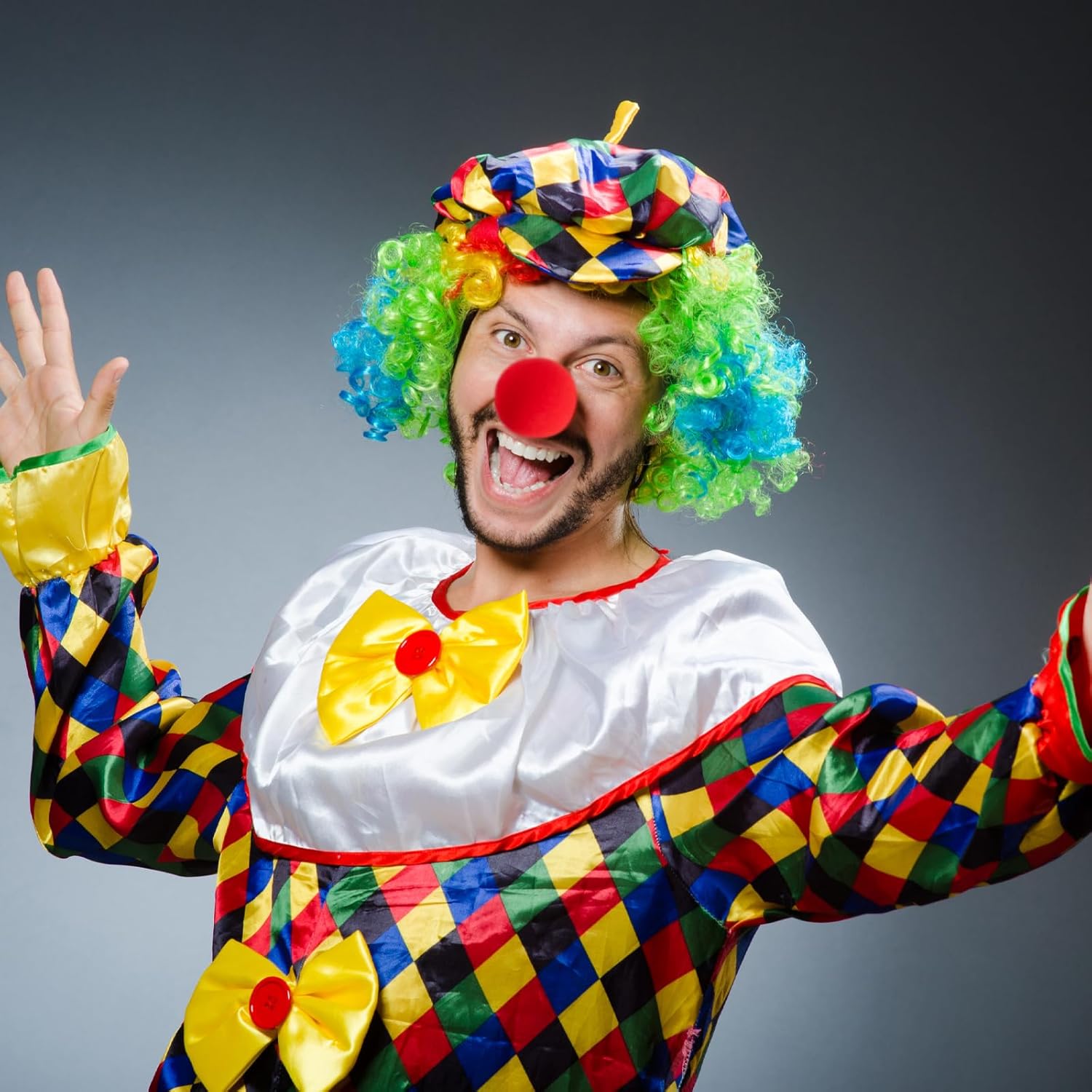 Vinsot Red Circus Clown Noses - 120 Pcs Foam Costume Accessories for Carnival & Halloween