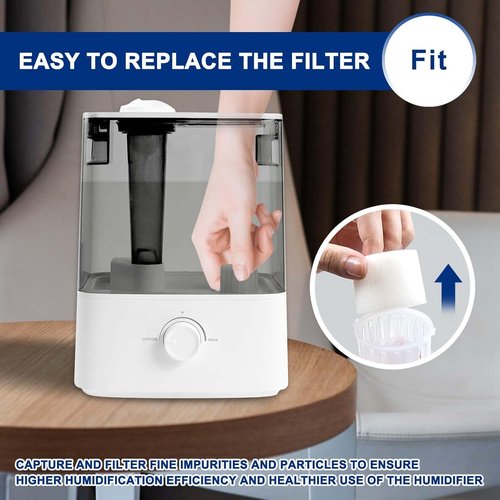Levoit Top-Fill Humidifier Replacement Filter - 10 Filters & 2 Clean Fish for Optimal Performance