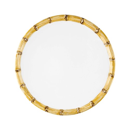 Supreme Housewares 12-Piece Melamine Dinnerware Set, Includes Dinner Plates, Salad Plates, Bowls, Service for 4. (Bamboo)
