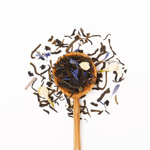 JusTea PURPLE JASMINE | Loose Leaf Purple Tea | Recyclable Refill Pouch | 160+ Cups (12.7oz) | Low Caffeine | Award-Winning | Fair Trade | Non-GMO