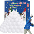 Homiar Snow Fake Balls - 100 PCS Soft Artificial Snow Toy Balls for Indoor & Outdoor Fun