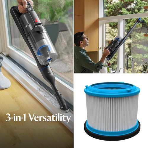 2 Pack Washable HEPA Filters Kit for Bissell PowerClean FurGuard 280W and FurFinder 200W Self-Standing Cordless Vacuum Replacement Parts, 2 Filters and 4 Pre-Filter Pads