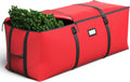 Skiennix Christmas Tree Storage Bag - Waterproof 600D Oxford Fabric with Double Zipper & Buckle Straps | Fits Up to 7.5Ft Trees
