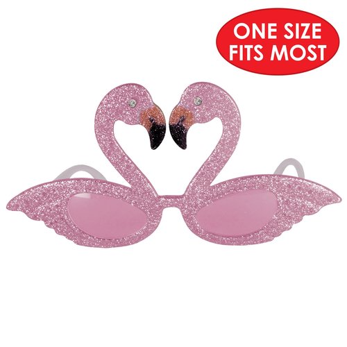 Beistle S60386AZ2 Glittered Flamingo Fanci-Frames, 2 Piece, OSFM, Pink/Black