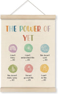 HRQKO Growth Mindset Poster Hanger Frame - Inspiring Mental Health Wall Art | 12x16 Inch for Therapy Offices