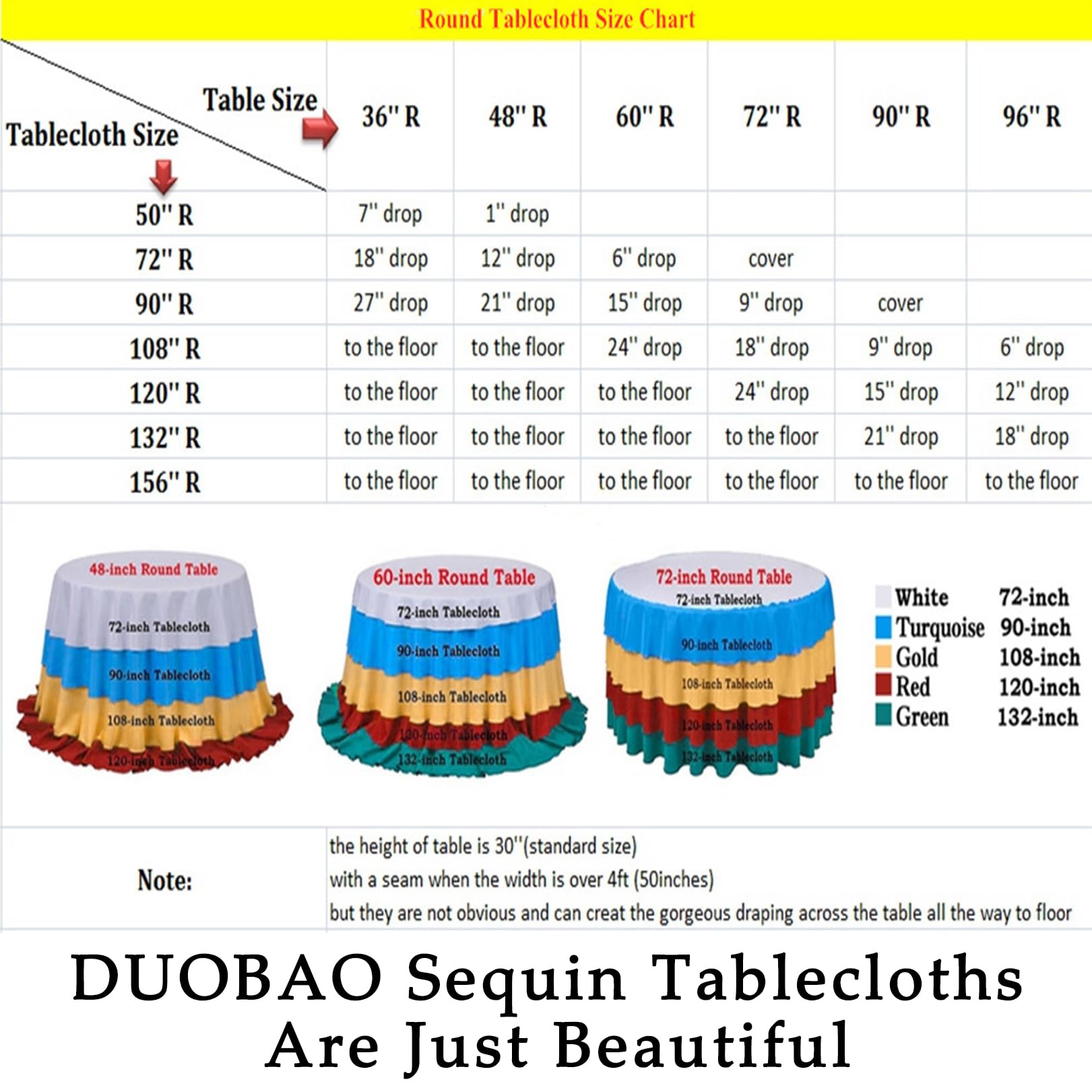 DUOBAO Black Sequin Tablecloth 90x132 Inch Rectangle Table Cloths 8 Ft Christmas Glitter Tablecloths Sequence Table Overlays for Party Wedding (90x132-Inches)