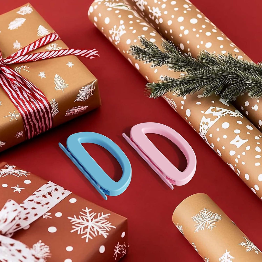 Skiennix Dual Ended Wrapping Paper Cutter - 2-Pack with 4 Blades for Effortless Gift Wrapping