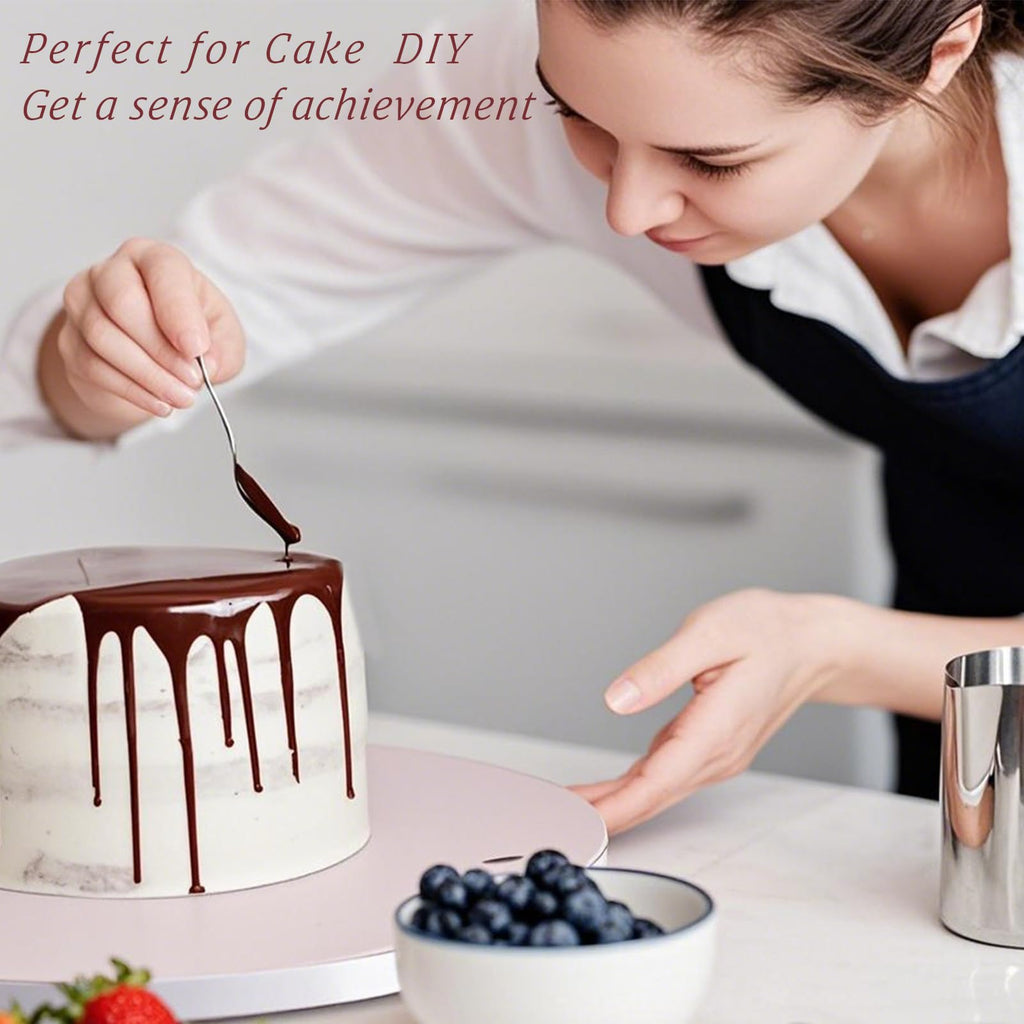 Oungg 14 Pack 12 Inch Cake Drum, Cake Boards 12 Inch Round, 1/2" Thick Cardboard Cake drums with Food Grade, White and Modern Style for Bases Para Pasteles.