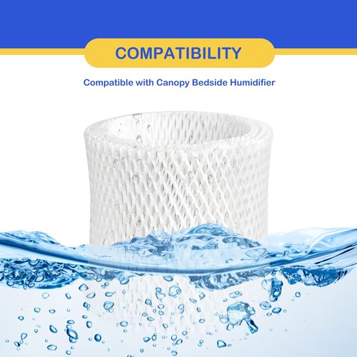 Roninby Humidifier Wicking Replacement Filter Compatible with Canopy Bedside and Nursery Humidifier, Wood Pulp & Paper Filter, 4 Pack