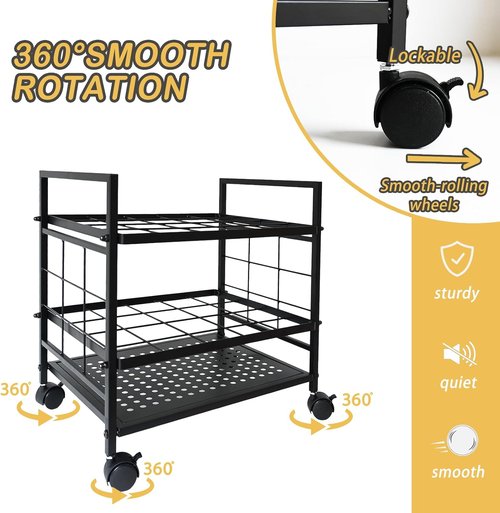 Blueprint Organizer - 20-Slot Rolling Cart for Blueprints, Maps & Posters | Ideal for Home, Office & Studio